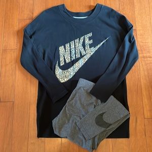 Nike sweatshirt and leggings